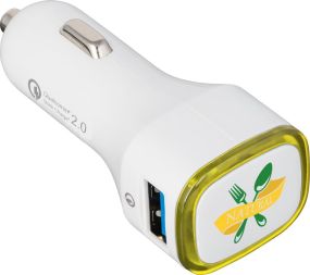 Restposten: USB-Autoladeadapter Quick Charge 2.0® COLLECTION 500 als Werbeartikel
