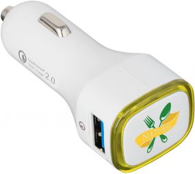 USB Autoladeadapter Quickcharge 2.0® Reflects als Werbeartikel