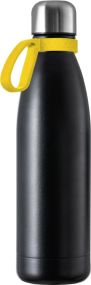 Thermoflasche RETUMBLER-NIZZA CORPORATE, Basisfarbe: Schwarz, Ring farbig als Werbeartikel