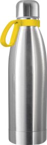 Thermoflasche RETUMBLER-NIZZA CORPORATE, Basisfarbe: Silber, Ring farbig als Werbeartikel