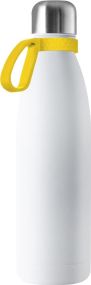 Thermoflasche RETUMBLER-NIZZA CORPORATE, Basisfarbe: Weiß, Ring farbig als Werbeartikel