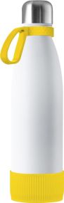 Thermoflasche RETUMBLER-NIZZA CORPORATE, Basisfarbe: Weiß, Ring/Manschette farbig als Werbeartikel