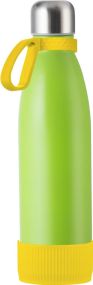 Thermotrinkflasche RETUMBLER-myTOULON - Hellgrün, Ring/Manschette farbig als Werbeartikel