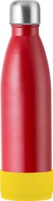 Thermotrinkflasche RETUMBLER-myTOULON - Rot, Manschette farbig als Werbeartikel