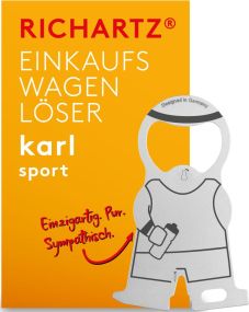 Richartz Einkaufswagenlöser Karl - Design nach Wahl - inkl. Lasergravur als Werbeartikel