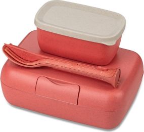 Lunchbox-Set + Besteck-Set Candy Ready als Werbeartikel