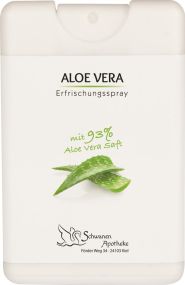 Erfrischungsspray 93 % Aloe Vera in 16 ml Spray Card als Werbeartikel