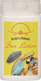 Sonnenschutzlotion -NEU: "Sensitiv" LSF 50 in 50 ml Flasche als Werbeartikel