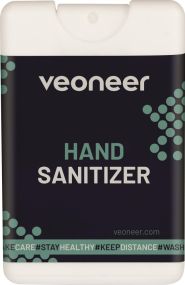 Hände-Desinfektionsspray in 16 ml Spray Card als Werbeartikel