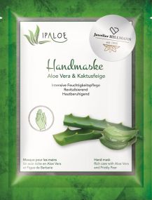 Handmaske "Aloe Vera & Kaktusfeige" - Standardmotiv inkl. 4c-Etikett als Werbeartikel