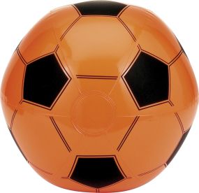Aufblasbarer Wasserball im Fußballdesign als Werbeartikel