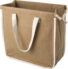 Einkaufstasche aus Kraftpapier Schmirgelpapier als Werbeartikel