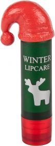 Lippenpflegestift LipNic mit Nikolausmütze als Werbeartikel