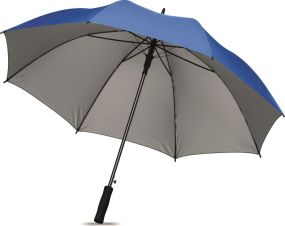 Regenschirm mit silberner Innenseite als Werbeartikel