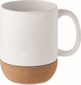 Kaffeebecher mit Kork 300 ml als Werbeartikel