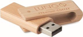 USB 2.0 Stick Bambus 16 GB als Werbeartikel