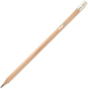 Bleistift mit Radiergummi als Werbeartikel