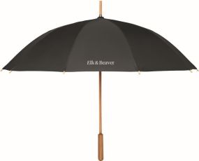23,5" Regenschirm aus RPET/Bambus als Werbeartikel