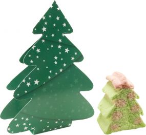 Klappkärtchen Süßer Weihnachtsbaum als Werbeartikel
