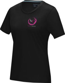 Azurite T-Shirt aus GOTS-zertifizierter Bio-Baumwolle für Damen als Werbeartikel