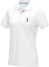 Graphite Poloshirt aus GOTS-zertifizierter Bio-Baumwolle für Damen als Werbeartikel