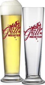 Bierglas-Set Grillmeister als Werbeartikel