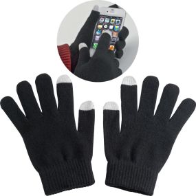 Handschuhe aus Acryl mit 2 Touch-Spitzen als Werbeartikel