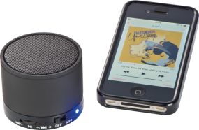 Mini Bluetooth Lautsprecher mit USB-Anschluss als Werbeartikel