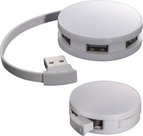 USB-Hub mit 4 Anschlüssen als Werbeartikel