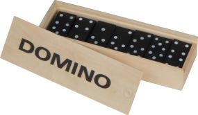 Domino Spiel aus Holz als Werbeartikel