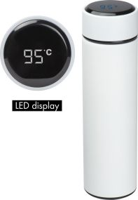 Isolierflasche mit LED-Temperaturanzeige als Werbeartikel