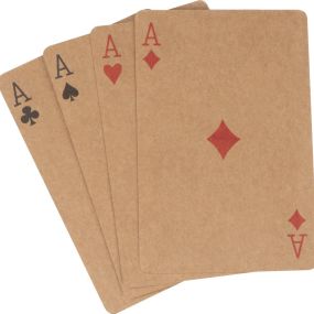 Pokerkarten, klassisch als Werbeartikel