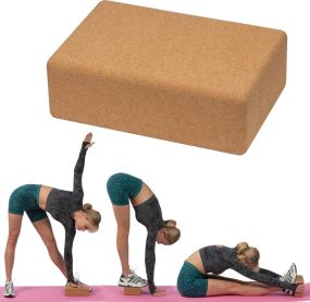 Yogahilfe aus Kork als Werbeartikel