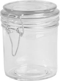 Vorratsglas Clicky mit Bügelverschluss, 280 ml als Werbeartikel