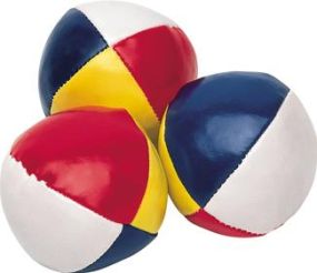 Jonglierball mit 4 Segmenten als Werbeartikel