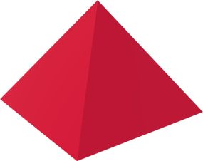 Büroklammernhalter Magnet-Pyramide als Werbeartikel