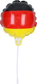 Luftballon, selbstaufblasend Soccer Deutschland, klein als Werbeartikel