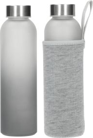 Glasflasche mit Hülle Iced 0,45 l als Werbeartikel