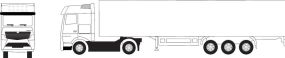 Miniatur-Fahrzeug-Truck Mercedes Actros MP4 als Werbeartikel
