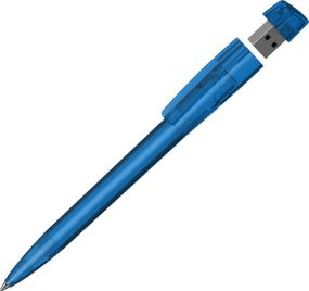 Klio Kugelschreiber mit USB-Stick Turnus transparent USB 3.0 als Werbeartikel