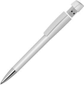 Klio Kugelschreiber mit USB-Stick Turnus metallic-hg Mn USB 3.0 als Werbeartikel