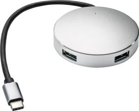 USB-Hub mit 4 Anschlüssen Reflects Montmagny als Werbeartikel