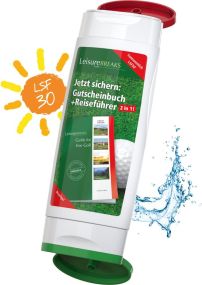 DuoPack 3: Sonnenmilch LSF 30 + Duschgel (2 x 50 ml), Bodylabel als Werbeartikel