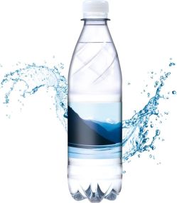 Tafelwasser, 500 ml, sanft prickelnd (Flasche Budget, pfandfrei, Export) als Werbeartikel