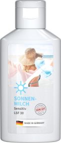 Sonnenmilch LSF 30 (sens.), 50 ml, Body Label (R-PET) als Werbeartikel