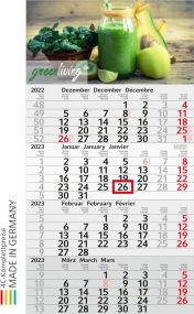 4-Monatswandkalender Budget 4, Recycling als Werbeartikel