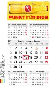 5-Monatswandkalender Commerce 5 Post A als Werbeartikel
