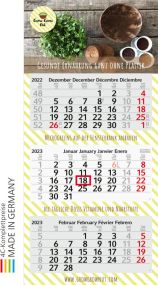 3-Monatswandkalender Profil 3 Recycling als Werbeartikel