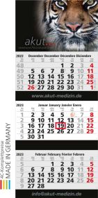 3-Monatswandkalender Maxi 3, Postoptimiert als Werbeartikel