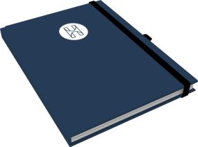 Scribble-Book DIN A4 Hardcover 4c, Umschlag, Einzelblattdruck als Werbeartikel